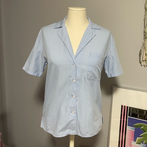 Sunday Best short sleeve striped button down shirt - Picture 1 of 4